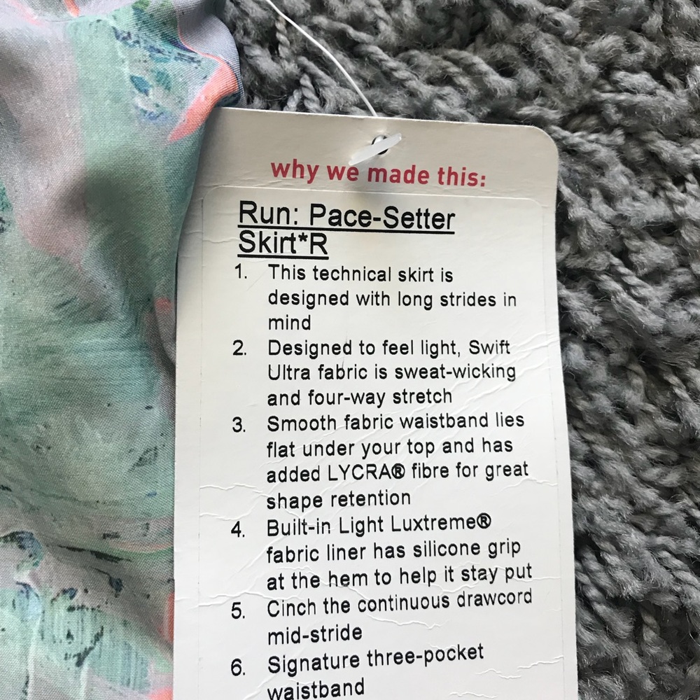 Lululemon Run Pace setter blusher illusion skirt 4 - Picture 7 of 7